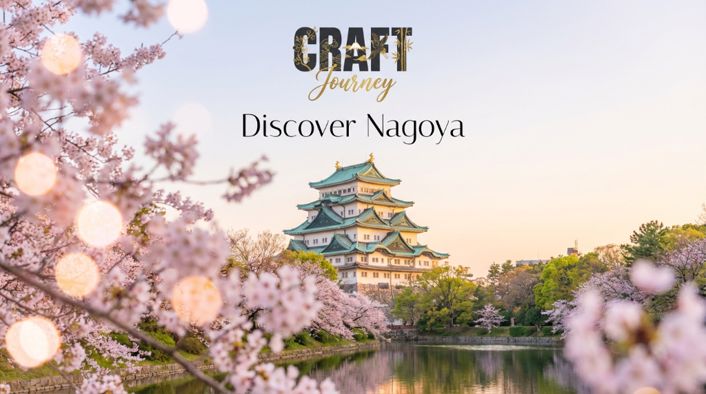 Nagoya Castle with cherry blossoms